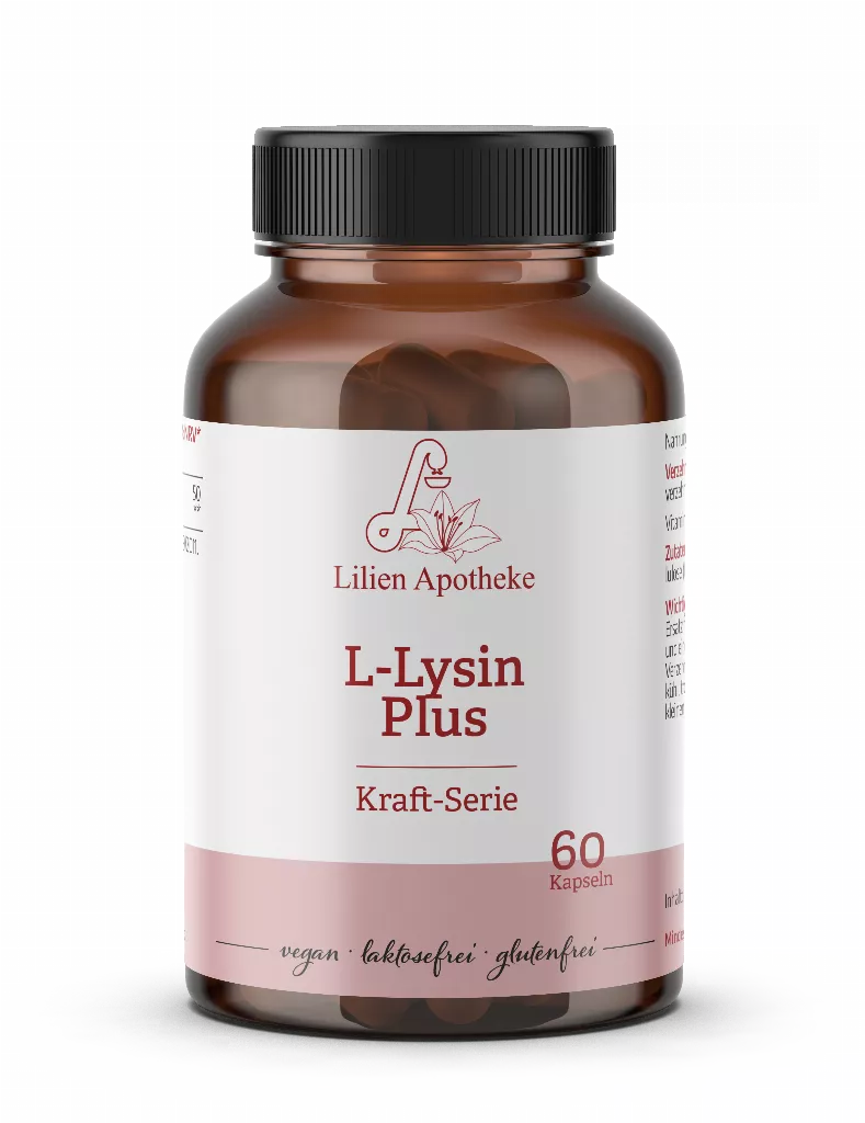 Eine Flasche L-Lysin Plus